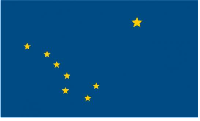 Флаг штата Аляска (США) 90х135 см Флаг штата Аляска (США) 90х135 см
