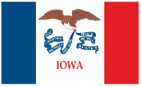 Флаг штата Айова (США) 90х135 см Флаг штата Айова (США) 90х135 см