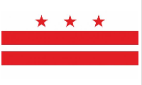 Флаг Федерального округа Колумбия (США) 90х135 см Флаг Федерального округа Колумбия (США) 90х135 см