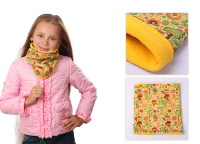 Бафф Арктик двухслойный на флисе детский, с полной запечаткой