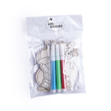 Набор фломастеров с раскрасками "Bancax Set" пластик