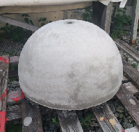 Основание для мобильного флагштока бетонное полусфера неокрашенное Основание для мобильного флагштока бетонное полусфера неокрашенное