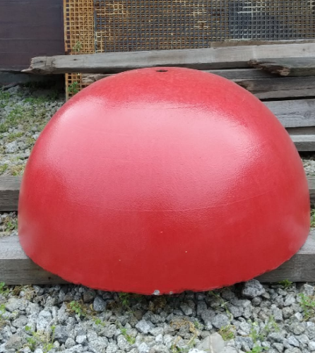 Основание для мобильного флагштока бетонное полусфера окрашенное