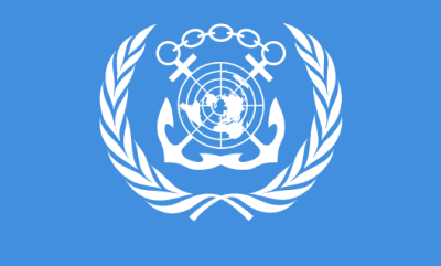 Флаг Международной морской организации 90х135 см