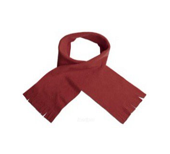 Шарф флисовый двухслойный детский 10х90 см, однотонный